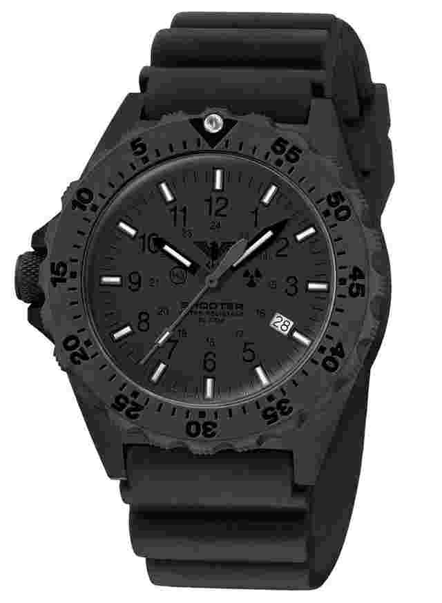 KHS SH2XTF.DB Herrenuhr Quarz Shooter MKII mit Taucherband Schwarz