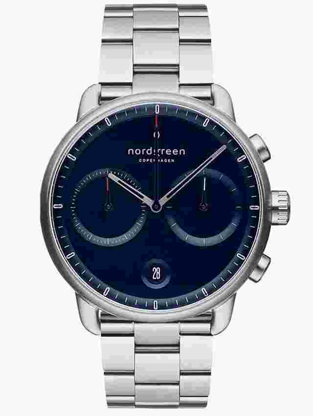 Nordgreen PI42SI3LSINA Herrenuhr Pioneer Chronograph 42mm 10ATM