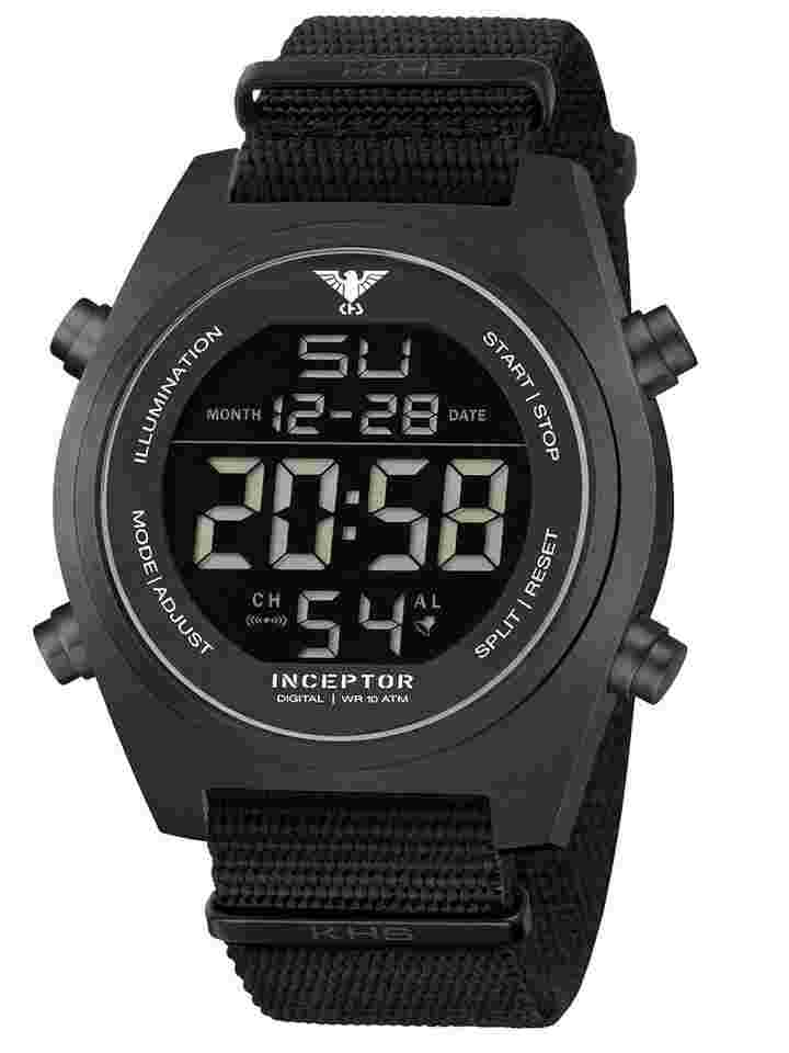 KHS INCBSD.NB Herrenuhr Inceptor Steel Digital