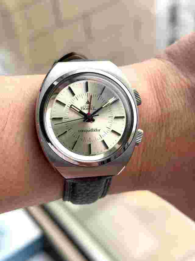Ernest Borel Conquistador Ernest Borel by Synchron Conquistador alarm watch Cal. 48