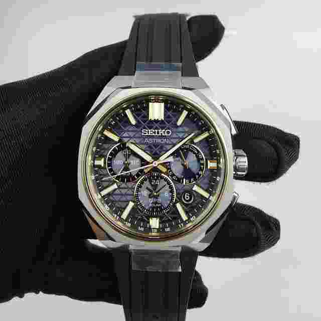 Seiko Astron GPS Solar analog eco drive solar radio GPS World time titanium case stopwatch HAB003J/HAB003