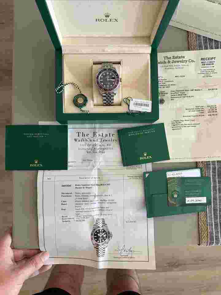 Rolex Pepsi GMT Master II Jubilee bracelet Pepsi GMT Master II Jubilee bracelet * Full box * Warranty card * Hang tags * Booklets * Receipt
