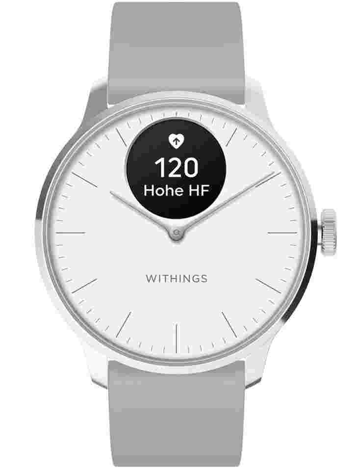 Withings HWA11-model 3-All-Int ScanWatch Light White 37 mm 5ATM