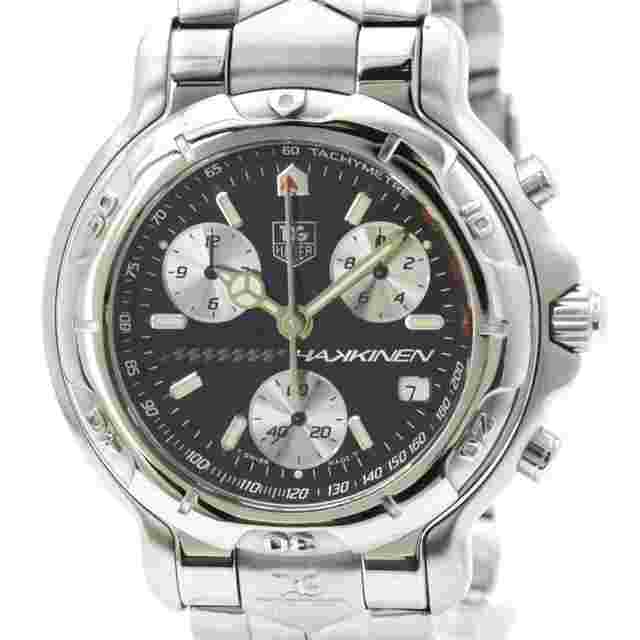 TAG Heuer 6000 Chronograph Mika Hakkinen Limited Watch CH1114 Polished