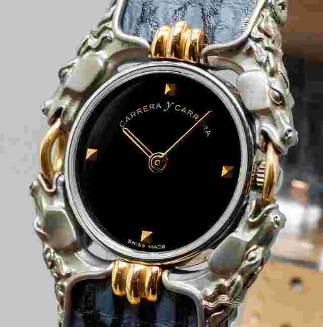 Carrera y carrera Caballos 115 Horse Watch Quartz Women's Watch Black Dial