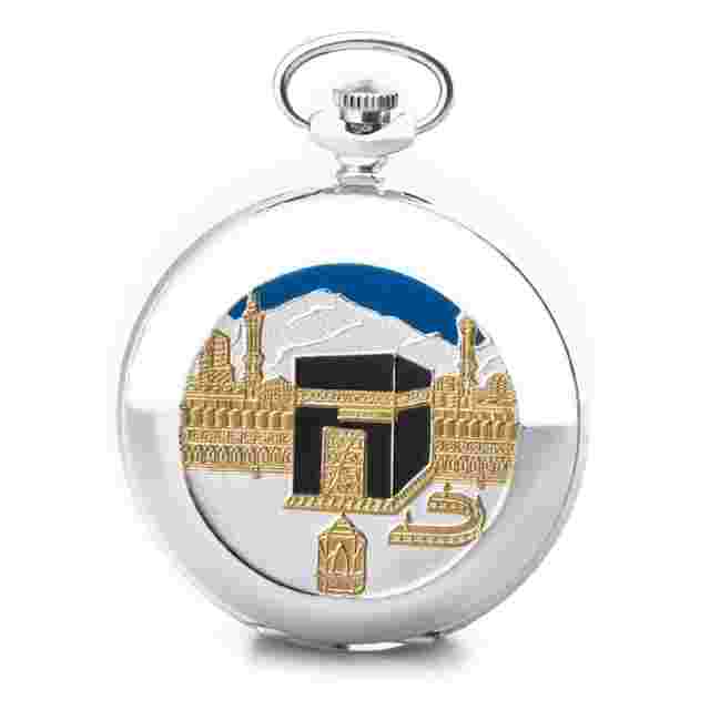 Molnija Soviet Pocket watch Taschenuhr 3602 Mekka