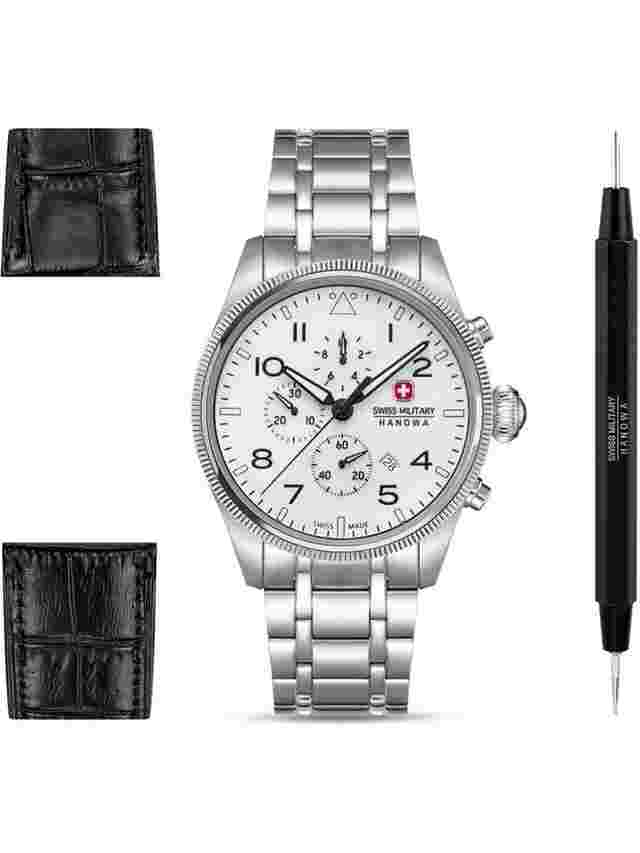 Swiss Military Hanowa SMWGI0005701-SET Herrenuhr Thunderbolt Northern Night Chronograph Set 43mm 10 ATM