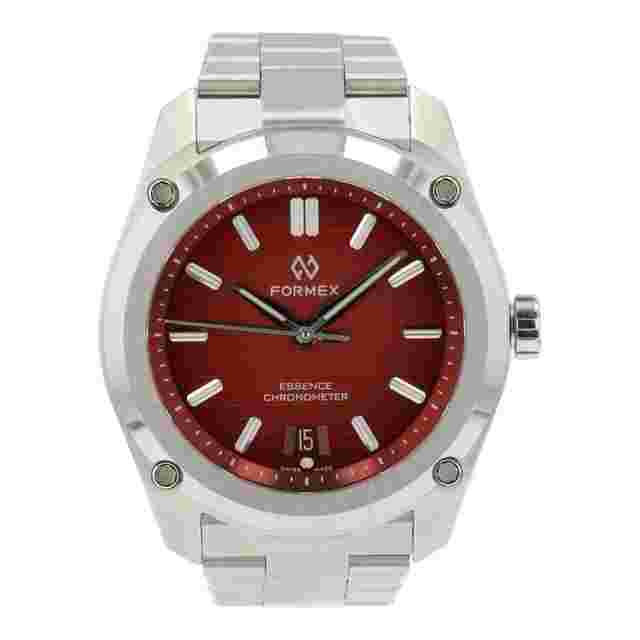 Formex Essence Red Dial Stainless Steel 39mm Automatic Movement Mens Watch 1855