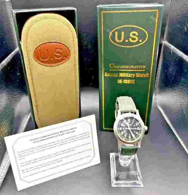 Benrus 50th anniversary D-Day WW2 Military Field Watch Reissue Amazing condition full set
