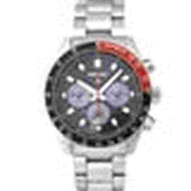 Other Overseas Manufacturers Solar Chronograph BK/RE Bezel SS Bracelet 10BAR BK Men's Parallel Import 1 Year Warranty SSC915P1