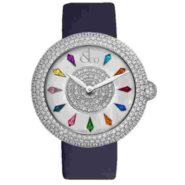 Jacob & Co Grand Complication Bq030.10.Rh.Kr.A Masterpieces Brilliant Steel Brilliant Half Pave 44Mm Stainless Steel Unisex Watch