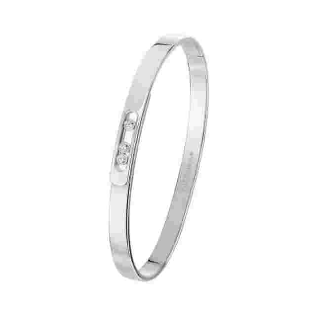 Messika Move Noa Bangle 10092-WG White Gold Diamond Bracelet